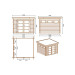  Fonteyn | Tuinhuis Lynn 300x300 | HG bruin 200045-01